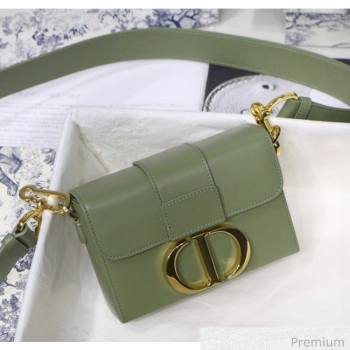 Dior 30 Montaigne Mini Box Shoulder Bag in Green Box Calfskin 2020 (XXG-20071068)