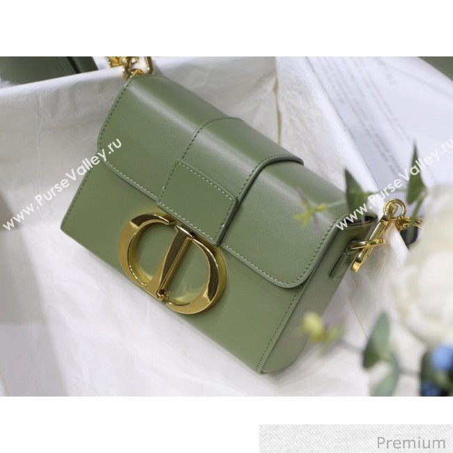 Dior 30 Montaigne Mini Box Shoulder Bag in Green Box Calfskin 2020 (XXG-20071068)