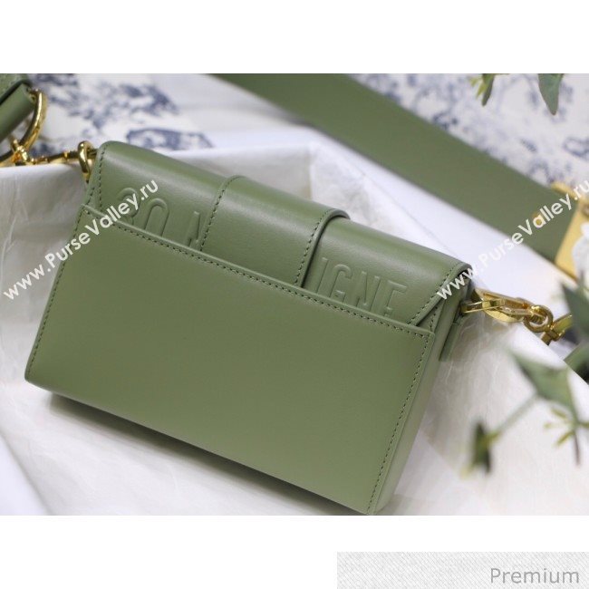 Dior 30 Montaigne Mini Box Shoulder Bag in Green Box Calfskin 2020 (XXG-20071068)