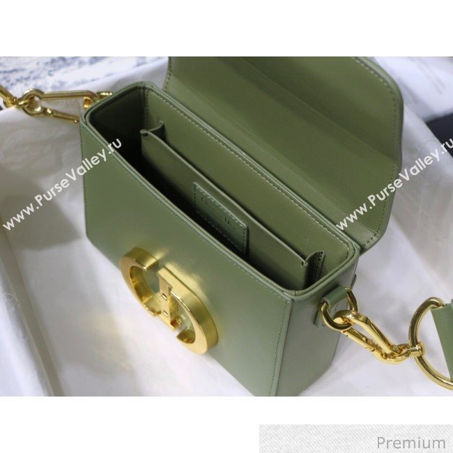 Dior 30 Montaigne Mini Box Shoulder Bag in Green Box Calfskin 2020 (XXG-20071068)