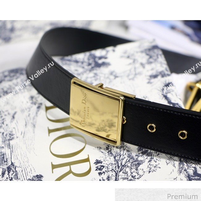 Dior 30 Montaigne Mini Box Shoulder Bag in Black Microcannage Calfskin 2020 (XXG-20071071)