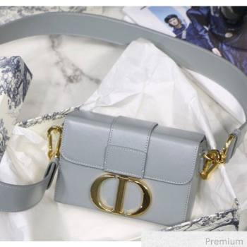 Dior 30 Montaigne Mini Box Shoulder Bag in Grey Box Calfskin 2020 (XXG-20071070)