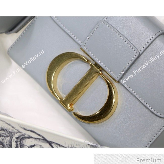 Dior 30 Montaigne Mini Box Shoulder Bag in Grey Box Calfskin 2020 (XXG-20071070)