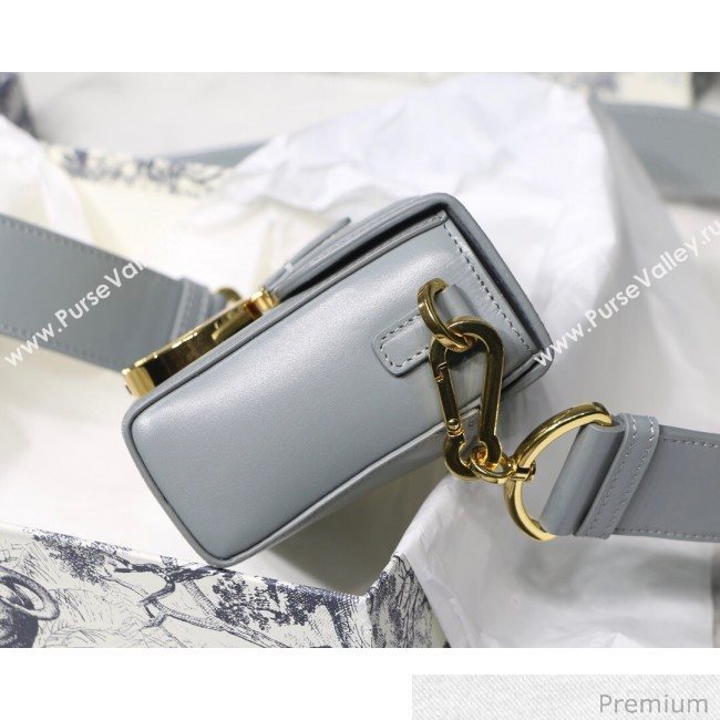 Dior 30 Montaigne Mini Box Shoulder Bag in Grey Box Calfskin 2020 (XXG-20071070)