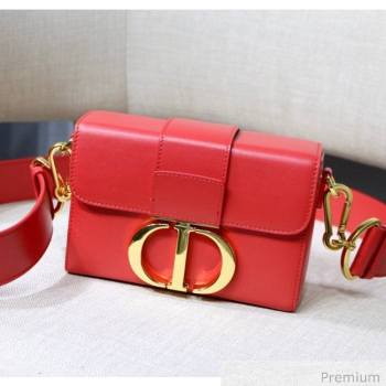 Dior 30 Montaigne Mini Box Shoulder Bag in Red Box Calfskin 2020 (XXG-20071069)