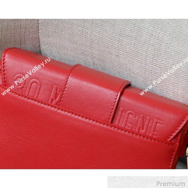 Dior 30 Montaigne Mini Box Shoulder Bag in Red Box Calfskin 2020 (XXG-20071069)