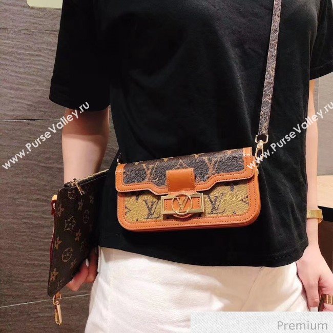 Louis Vuitton Monogram Canvas iPhone Clutch/Crossbody Bag 01 2020 (SJK-20070801)