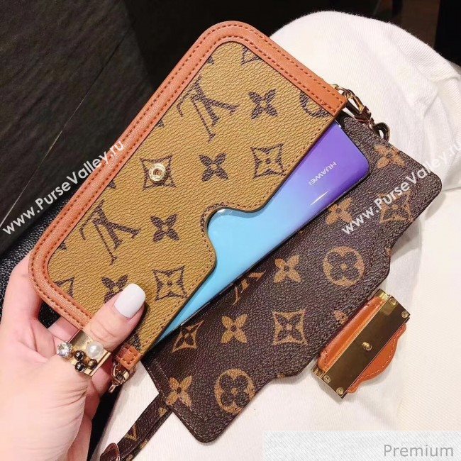 Louis Vuitton Monogram Canvas iPhone Clutch/Crossbody Bag 01 2020 (SJK-20070801)