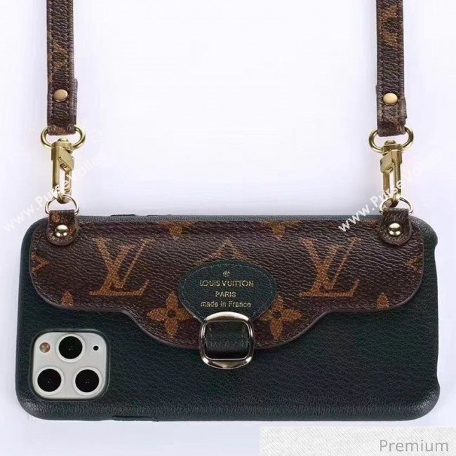 Louis Vuitton Monogram Canvas iPhone Clutch/Crossbody Bag Navy Blue 05 2020 (SJK-20070805)