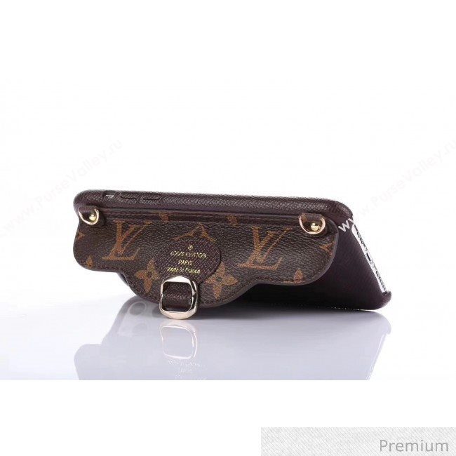 Louis Vuitton Monogram Canvas iPhone Clutch/Crossbody Bag Brown 06 2020 (SJK-20070806)