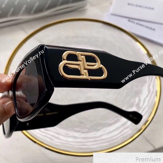 Balenciaga BB Sunglasses Black 01 2020 (A0-20070825)