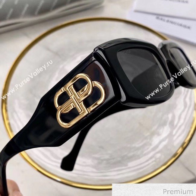 Balenciaga BB Sunglasses Black 01 2020 (A0-20070825)