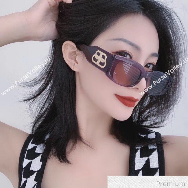 Balenciaga BB Sunglasses Purple 04 2020 (A0-20070828)