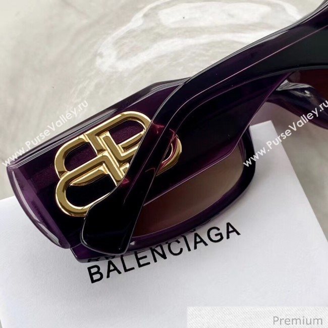 Balenciaga BB Sunglasses Purple 04 2020 (A0-20070828)