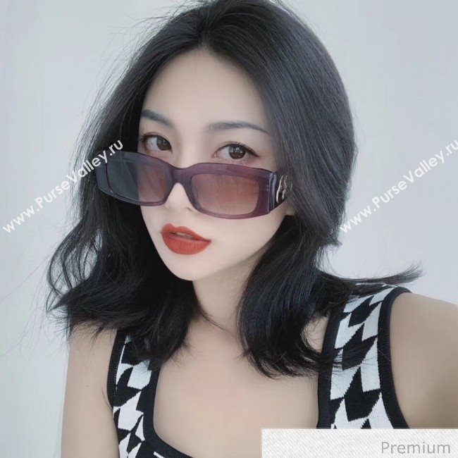 Balenciaga BB Sunglasses Purple 04 2020 (A0-20070828)