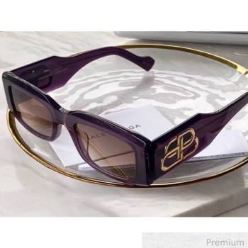 Balenciaga BB Sunglasses Purple 04 2020 (A0-20070828)