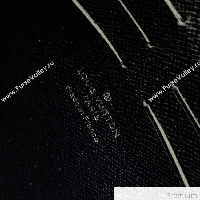 Louis Vuitton Mens Pochette Voyage Pouch with LV Stamp Print M30395 Black 2020 (KI-20070908)