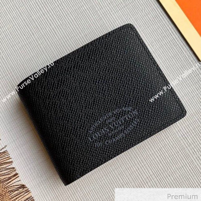 Louis Vuitton Mens Multiple Wallet with LV Stamp Print M30380 Black 2020 (KI-20070910)