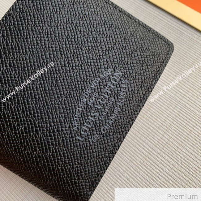 Louis Vuitton Mens Multiple Wallet with LV Stamp Print M30380 Black 2020 (KI-20070910)