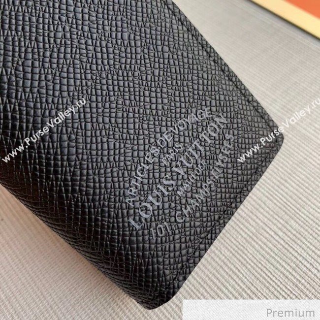 Louis Vuitton Mens Pocket Organizer Wallet with LV Stamp Print M30375 Black 2020 (KI-20070912)