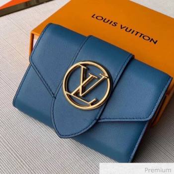 Louis Vuitton LV Circle Pont 9 Compact Wallet M69175 Blue 2020 (KI-20070921)