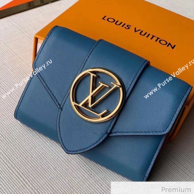 Louis Vuitton LV Circle Pont 9 Compact Wallet M69175 Blue 2020 (KI-20070921)