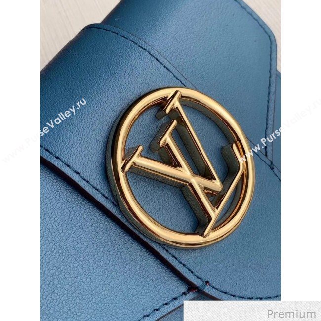 Louis Vuitton LV Circle Pont 9 Compact Wallet M69175 Blue 2020 (KI-20070921)