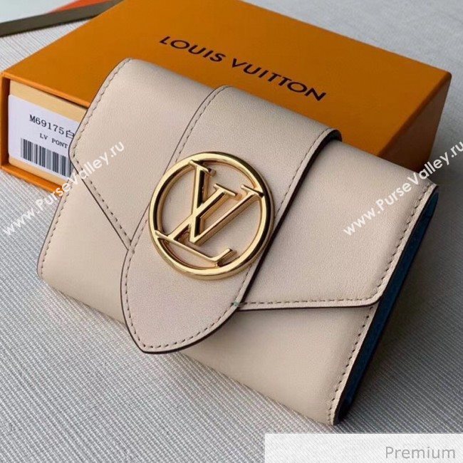 Louis Vuitton LV Circle Pont 9 Compact Wallet M69176 Cream White 2020 (KI-20070920)