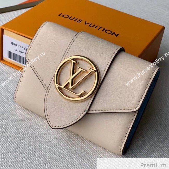 Louis Vuitton LV Circle Pont 9 Compact Wallet M69176 Cream White 2020 (KI-20070920)