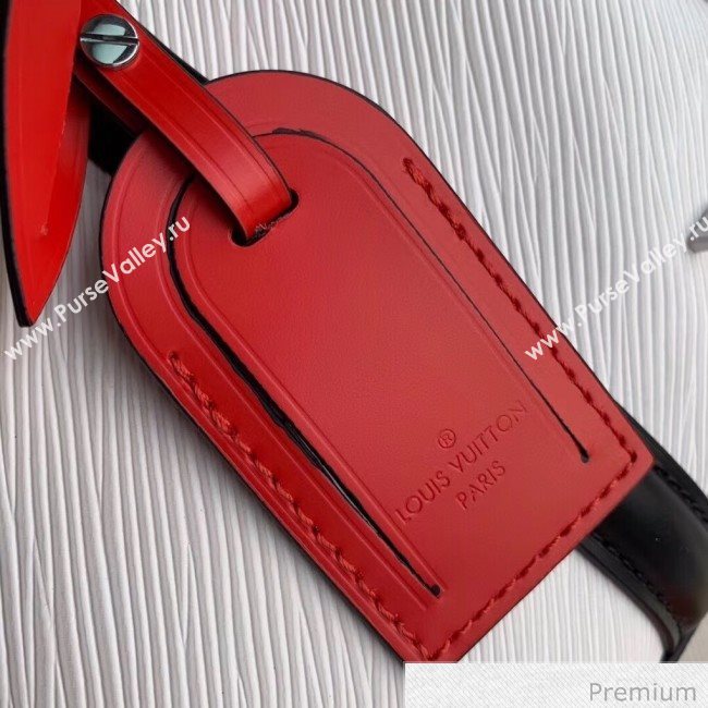 Louis Vuitton Soufflot BB Epi Leather Top Handle Bag M55616 White 2020 (KI-20070923)