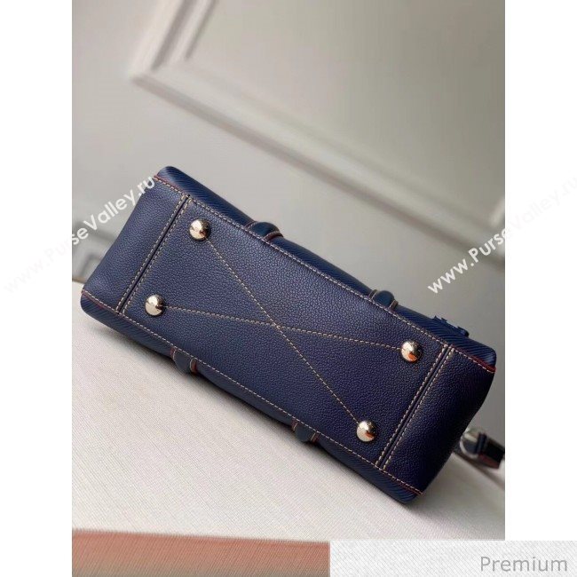 Louis Vuitton Soufflot BB Epi Leather Top Handle Bag M55613 Navy Blue 2020 (KI-20070926)