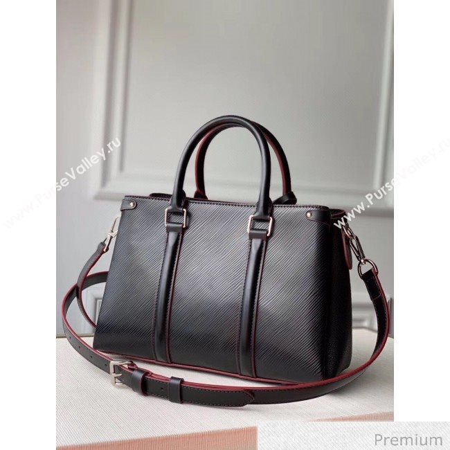 Louis Vuitton Soufflot BB Epi Leather Top Handle Bag M55613 Black 2020 (KI-20070925)