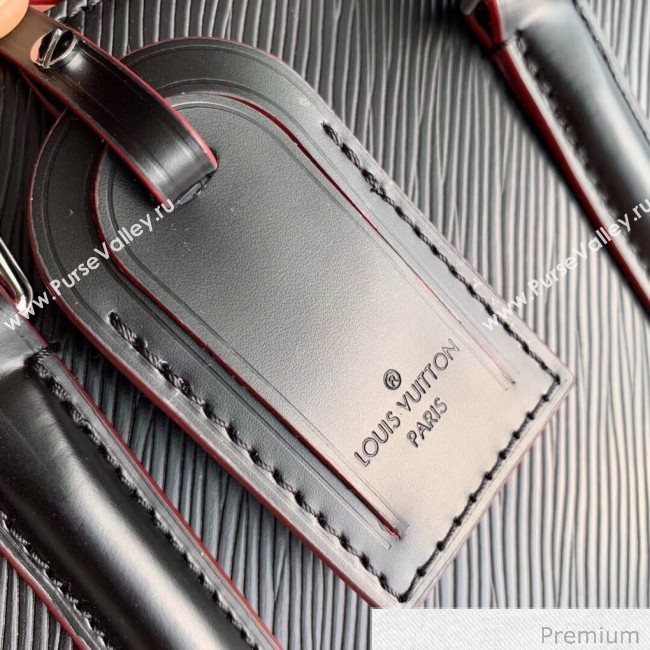 Louis Vuitton Soufflot BB Epi Leather Top Handle Bag M55613 Black 2020 (KI-20070925)