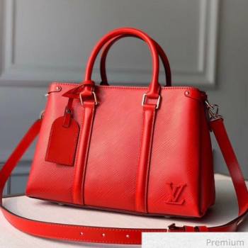 Louis Vuitton Soufflot BB Epi Leather Top Handle Bag M55615 Red 2020 (KI-20070924)