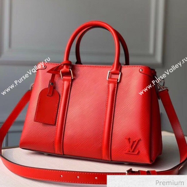 Louis Vuitton Soufflot BB Epi Leather Top Handle Bag M55615 Red 2020 (KI-20070924)