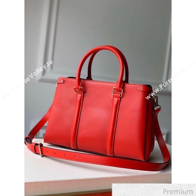 Louis Vuitton Soufflot BB Epi Leather Top Handle Bag M55615 Red 2020 (KI-20070924)