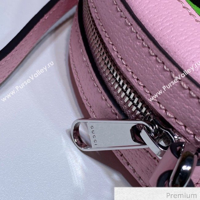 Gucci GG Star Psychedelic Canvas Round Shoulder Bag ‎603938 Pink 2020 (DLH-20070931)