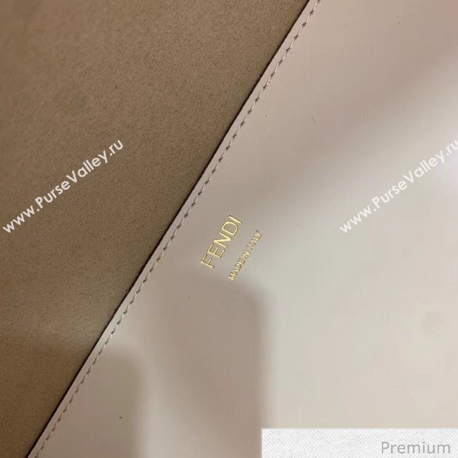 Fendi Sunshine Shopper Leather Tote Bag White 2020 (SU-20070212)