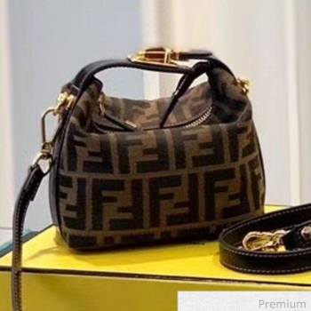 Fendi Vintage FF Canvas Mini Shoulder Bag Brown 2020 (SU-20070935)