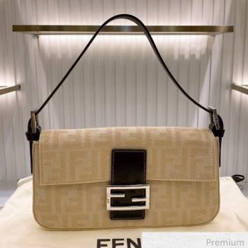 Fendi Baguette Medium FF Canvas Bag Yellow 2020 (SU-20070933)