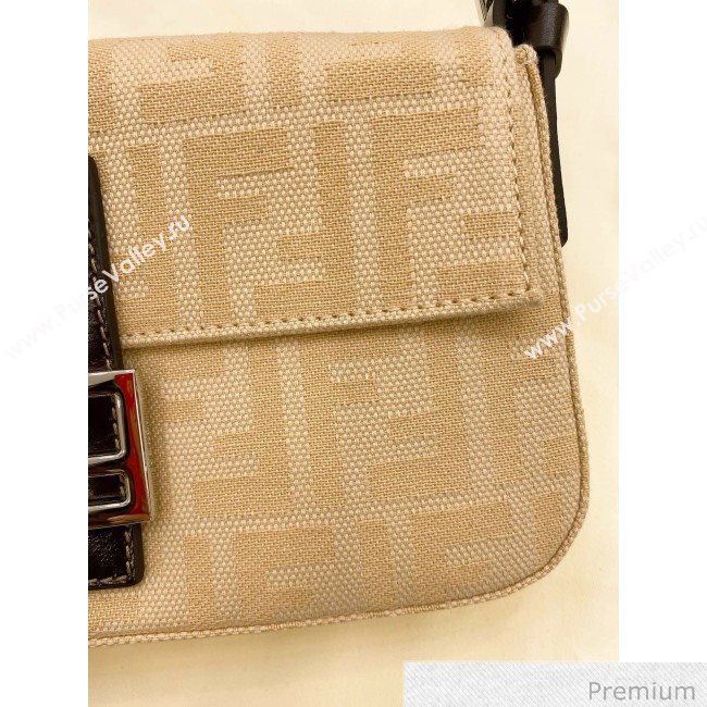 Fendi Baguette Medium FF Canvas Bag Yellow 2020 (SU-20070933)