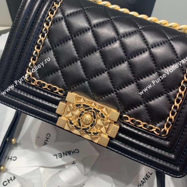 BOY CHANEL flap bag A67085 black