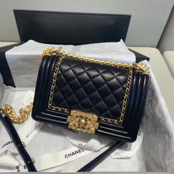 BOY CHANEL flap bag A67085 black