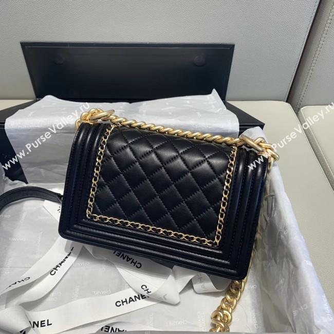 BOY CHANEL flap bag A67085 black