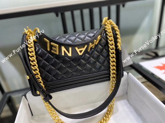 BOY CHANEL flap bag A67086 black