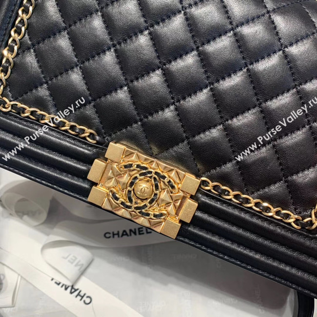 BOY CHANEL flap bag A67086 black