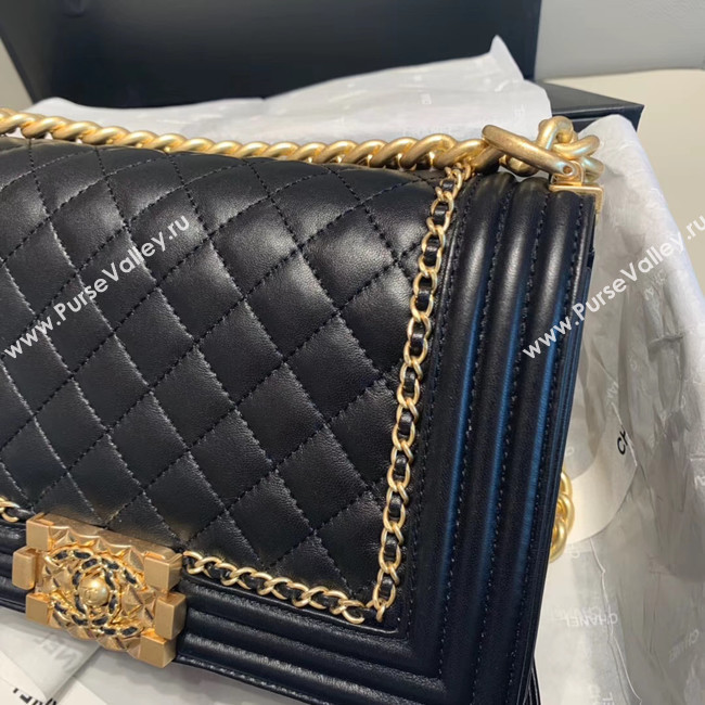 BOY CHANEL flap bag A67086 black