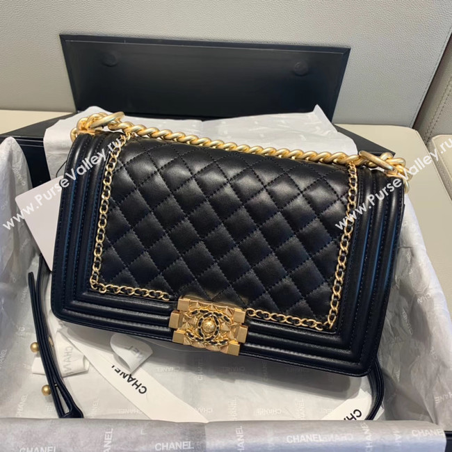 BOY CHANEL flap bag A67086 black