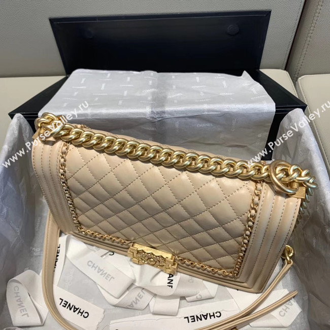 BOY CHANEL flap bag A67086 cream