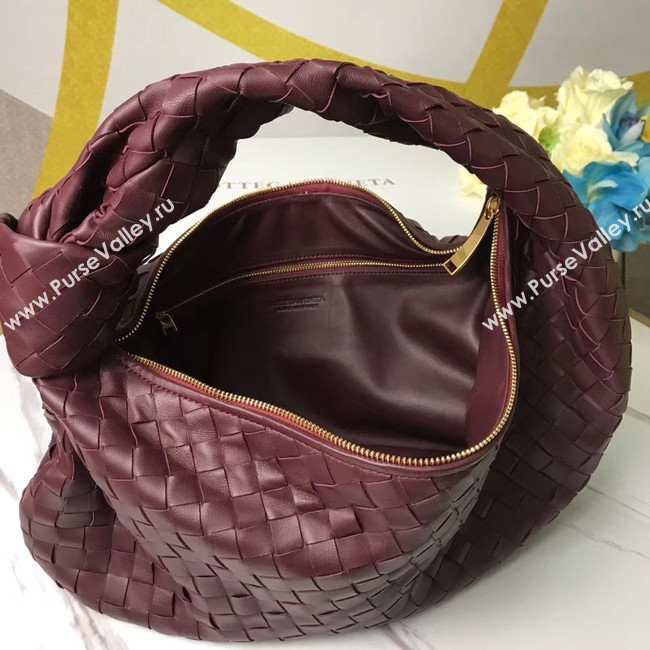 Bottega Veneta Original Weave Leather Bag BV4589 Burgundy